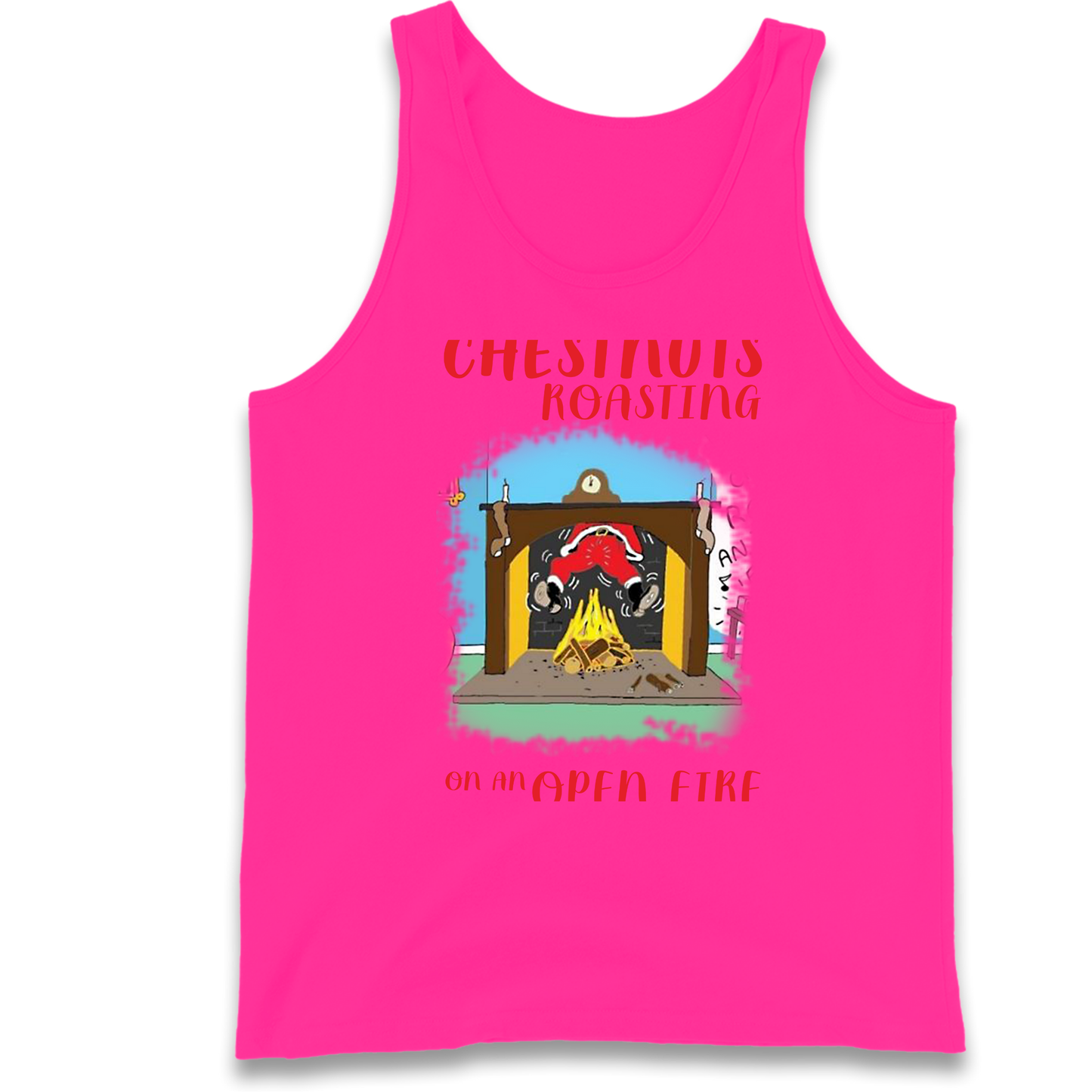 Chestnuts Roasting On An Open Fire Christmas Tank Top