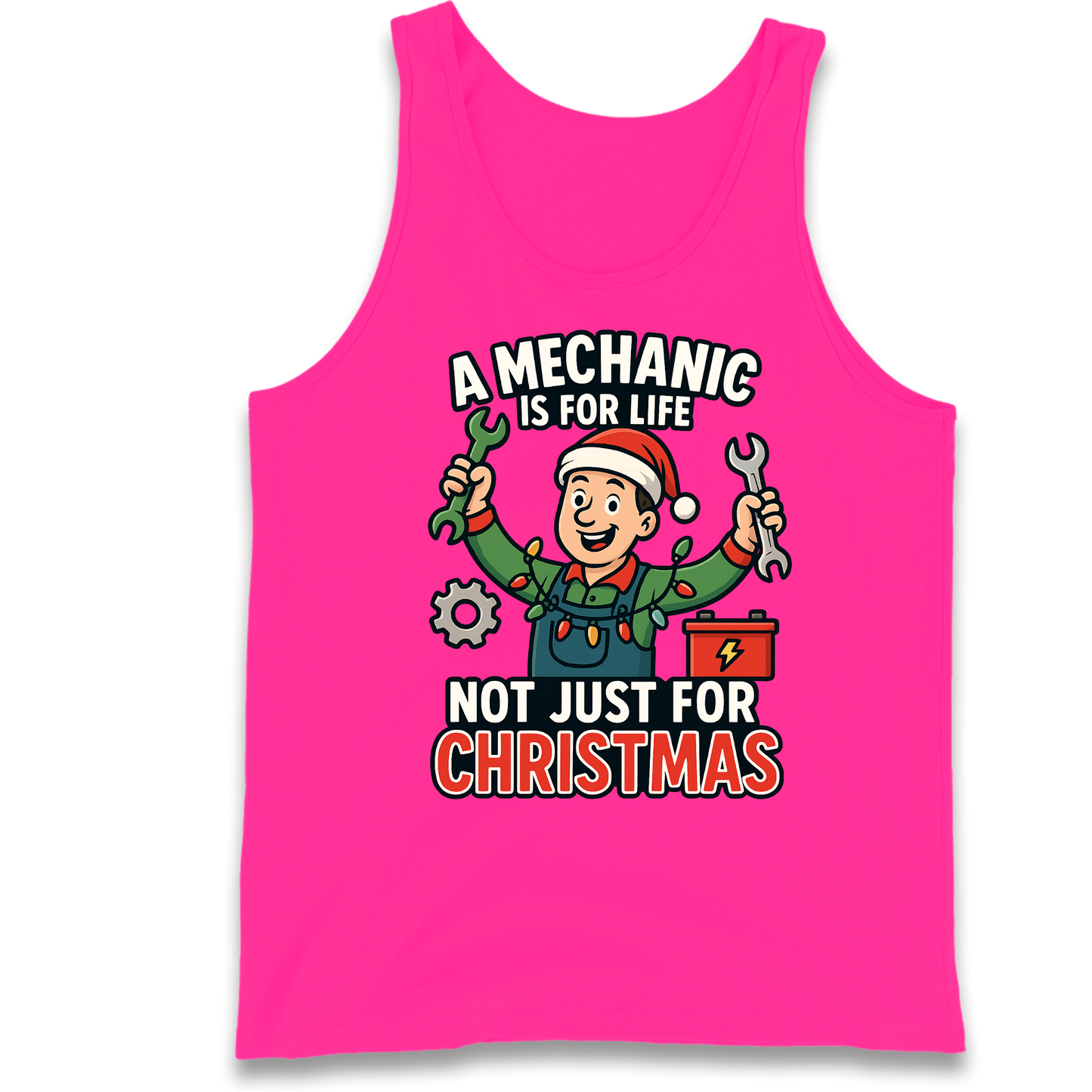Mechanic Christmas Tank Top