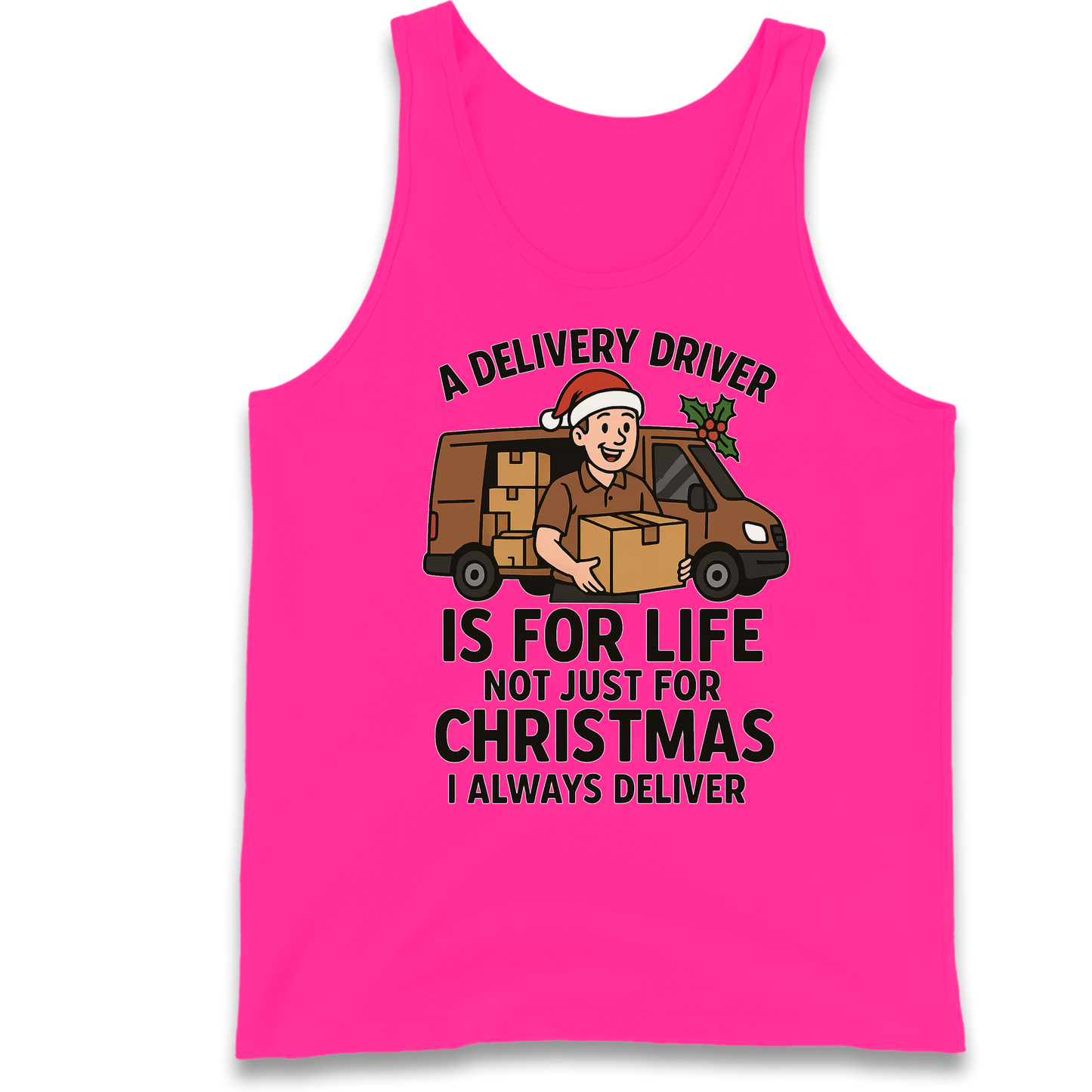 Delivery Driver Christmas Tank Top