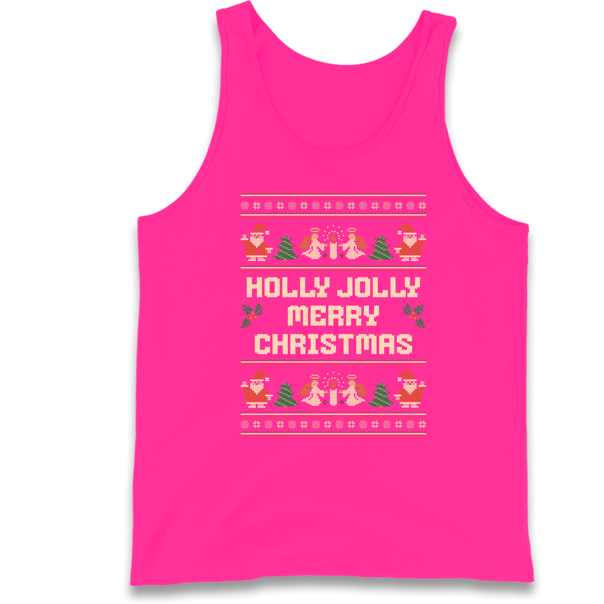 Holly Jolly Merry Christmas Tank Top