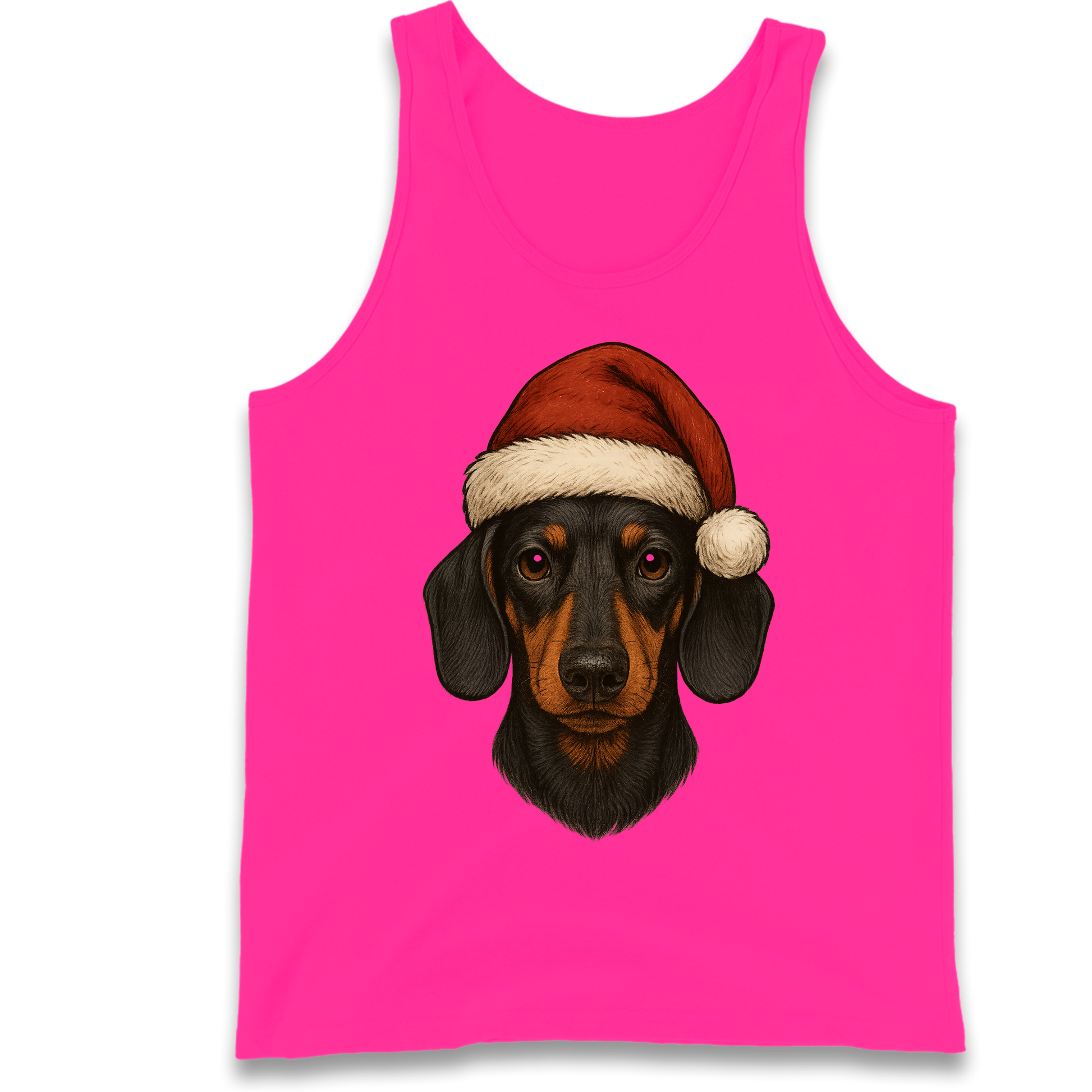 Sausage Dog Christmas Tank-Top