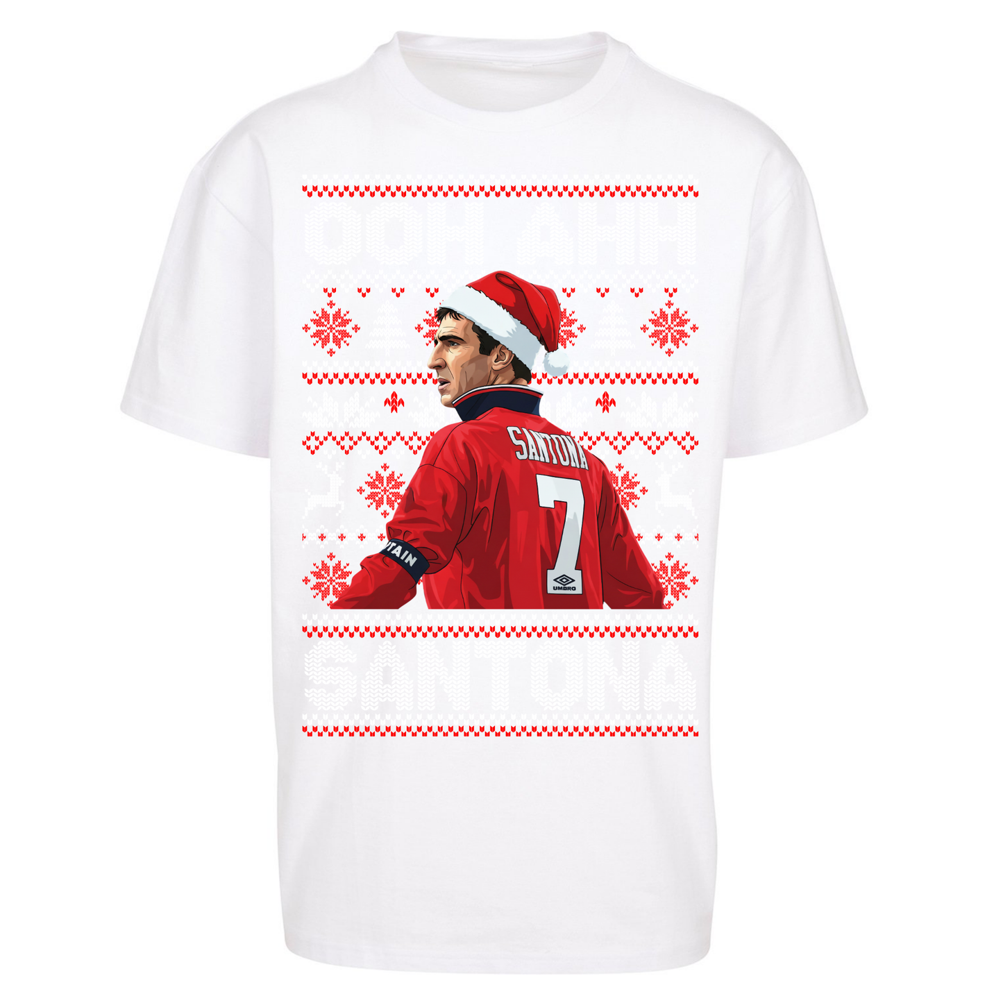 M'nchester United Christmas Oversized T Shirts