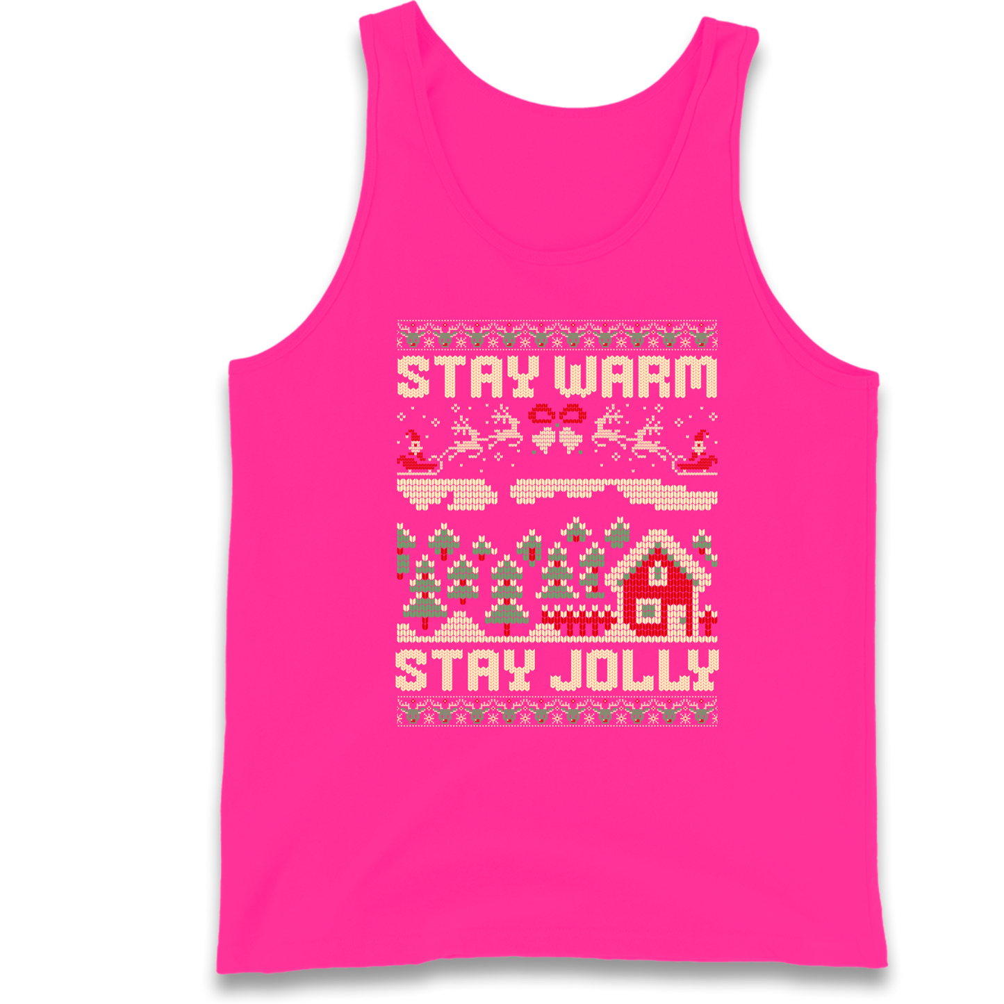 Stay Warm Stay Jolly Christmas Tank Top