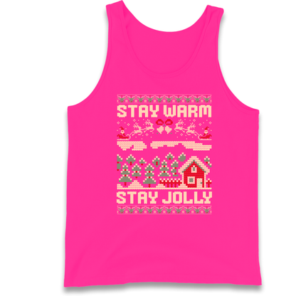 Stay Warm Stay Jolly Christmas Tank Top