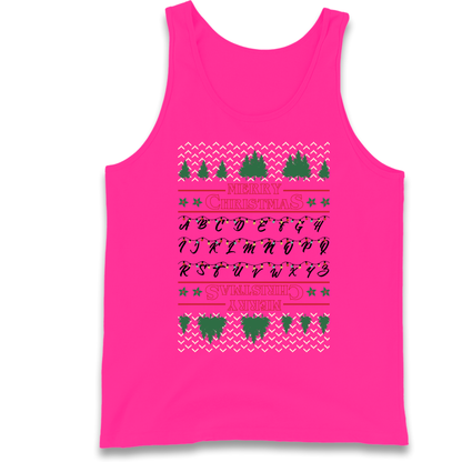 stranger things christmas jumper Tank Top