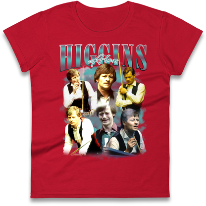 Alex Higgins Bootleg Ladies T Shirt