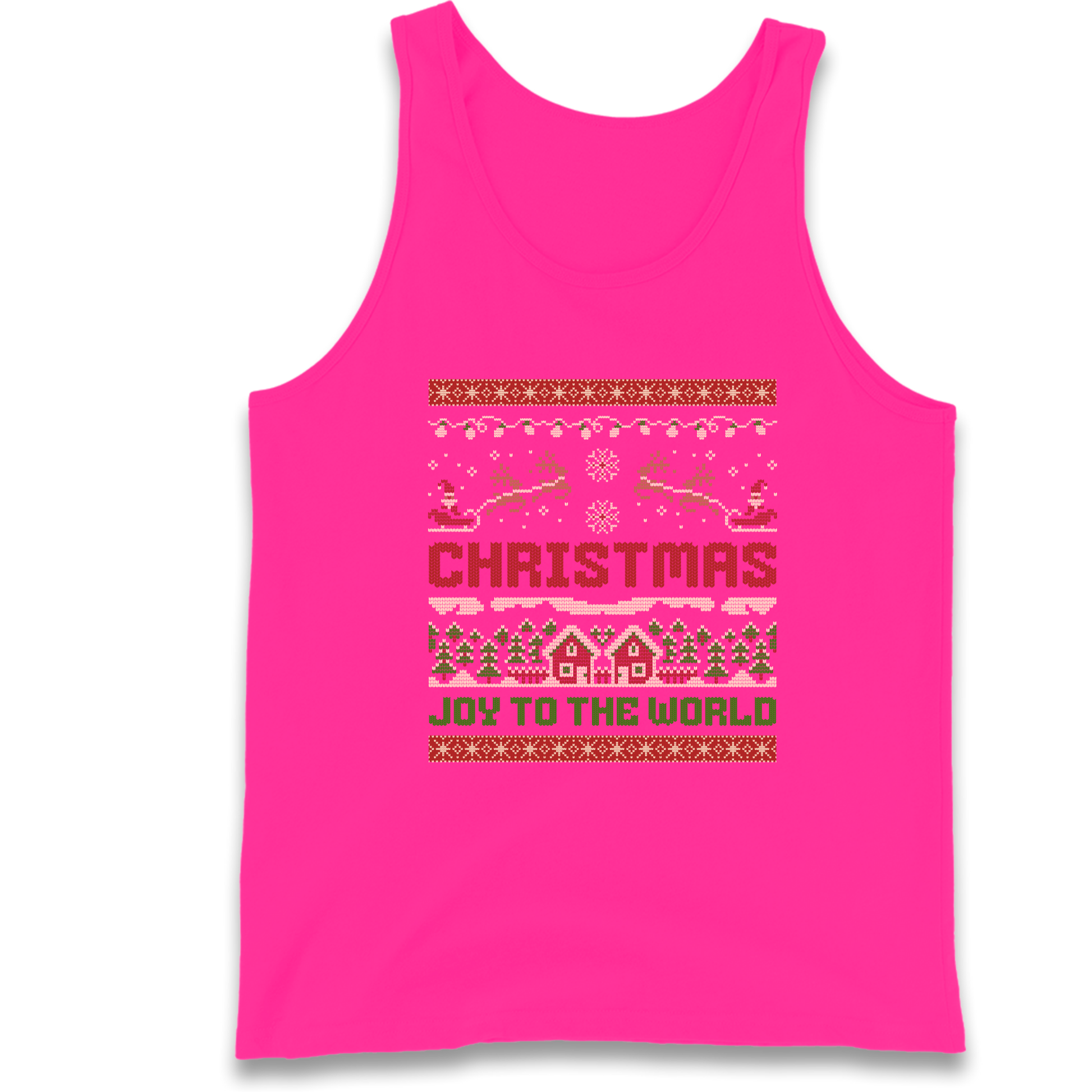 Christmas Joy to the World Christmas Tank Top
