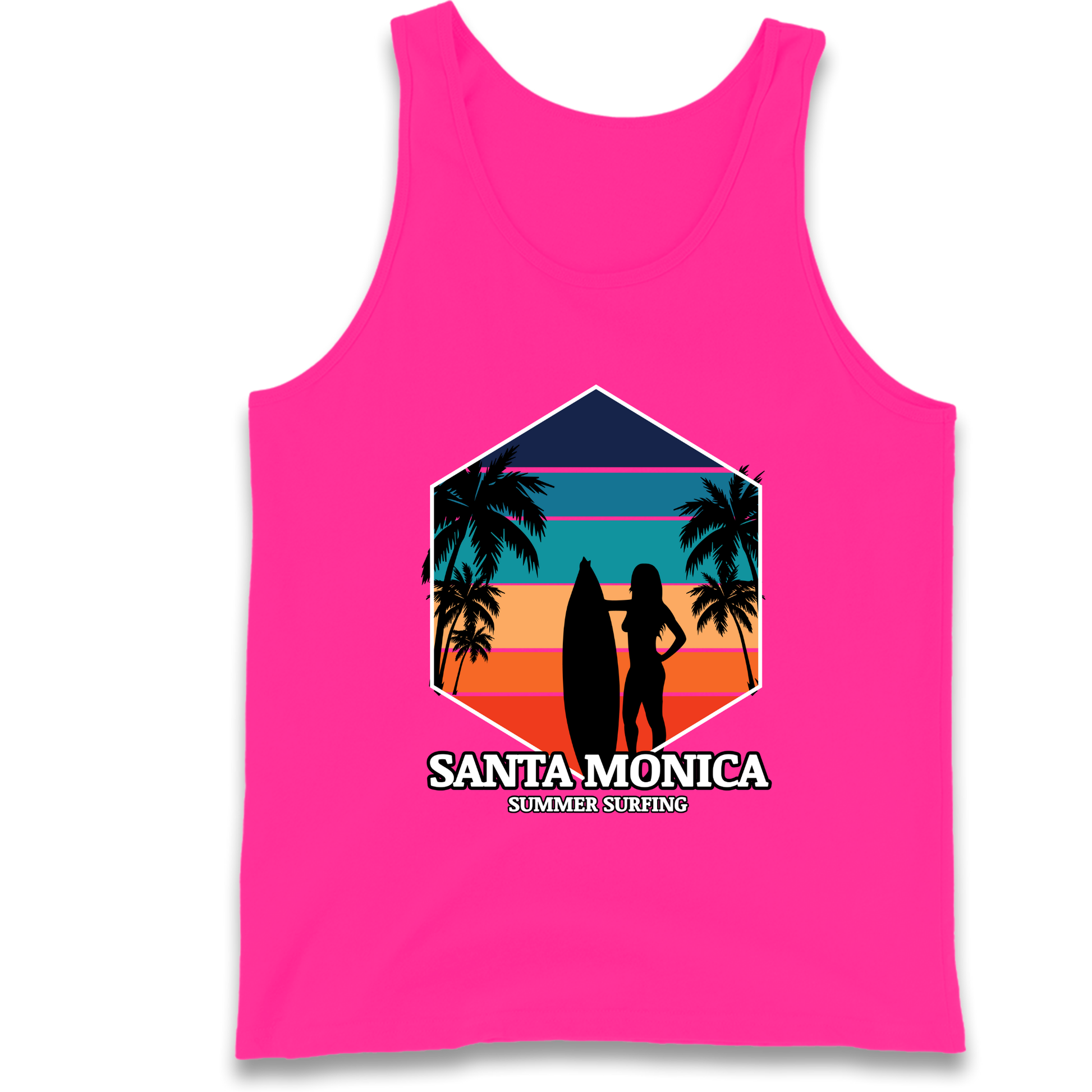 Santa Monica Summer Surfing Tank Top