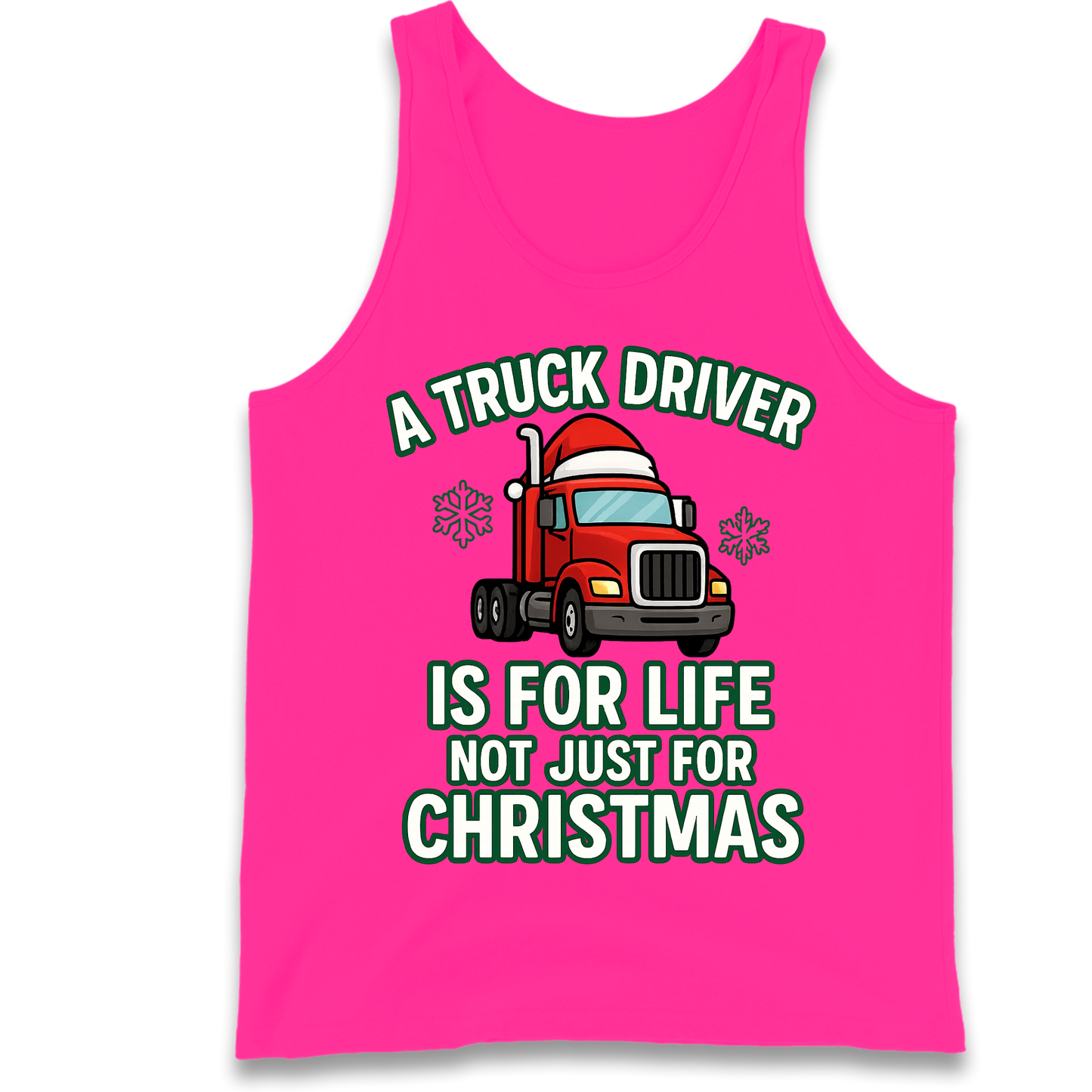 Truck Driver Christmas Tank Top