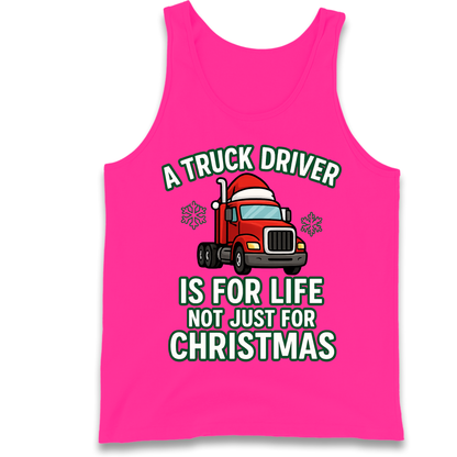 Truck Driver Christmas Tank Top