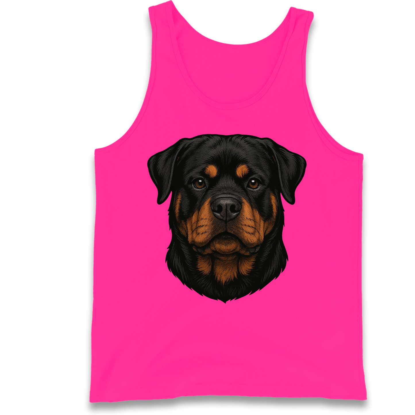 Rottweiler Face Tank Top