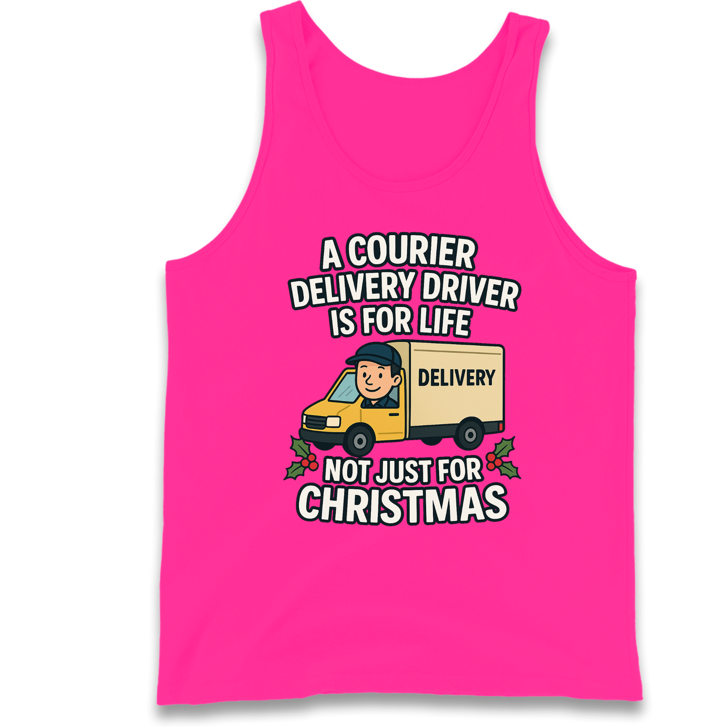 Courier Delivery Driver Christmas Tank Top