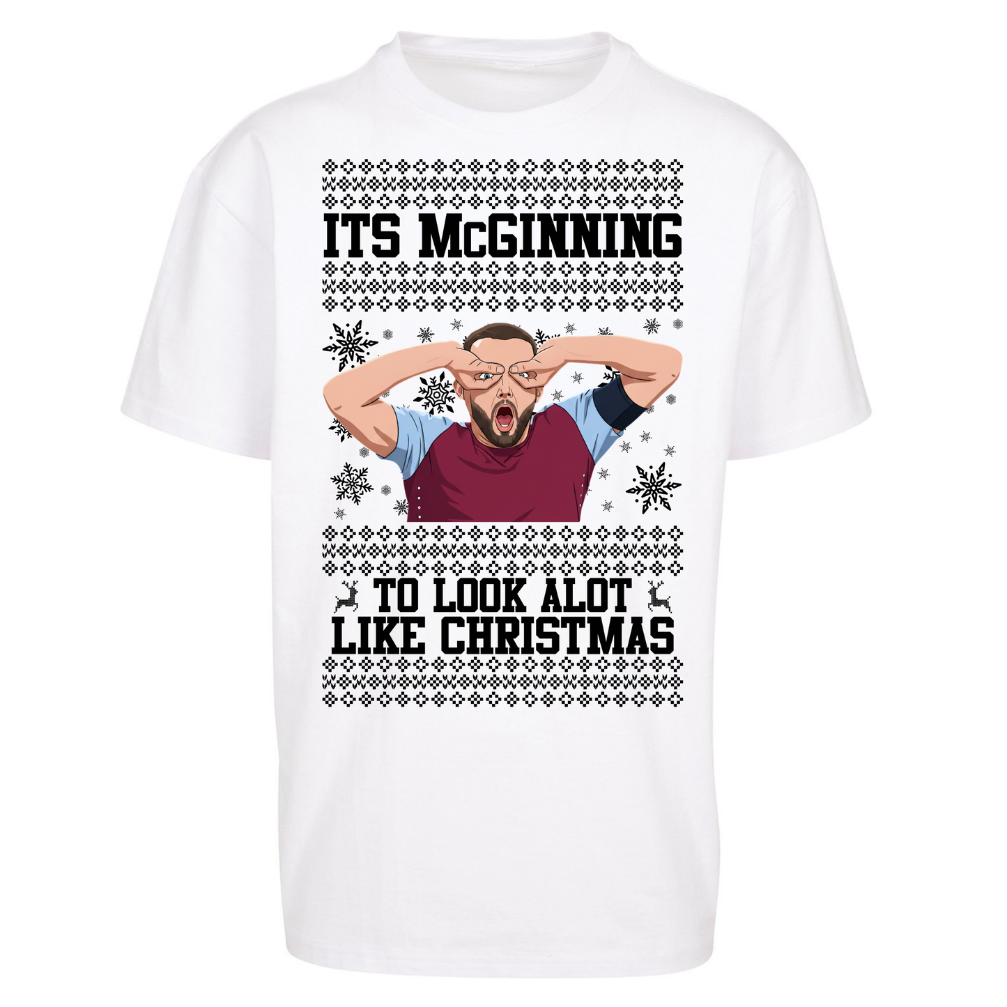 John McGinn Christmas Oversized T Shirts