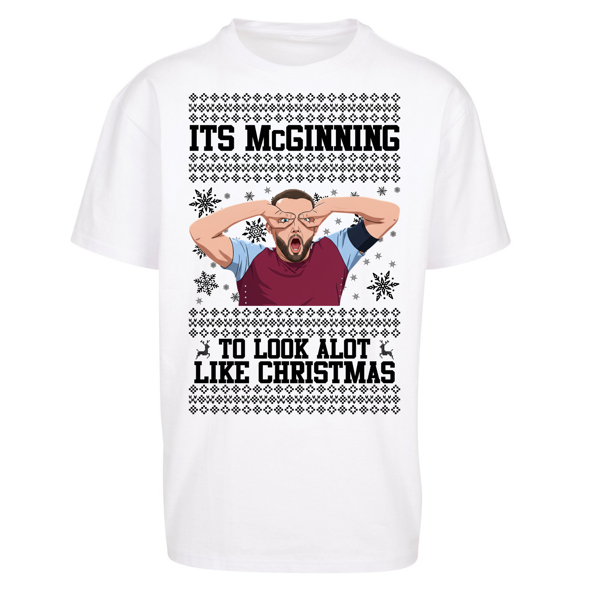 John McGinn Christmas Oversized T Shirts