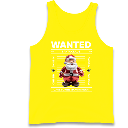 Wanted Santa Claus Christmas Tank Top