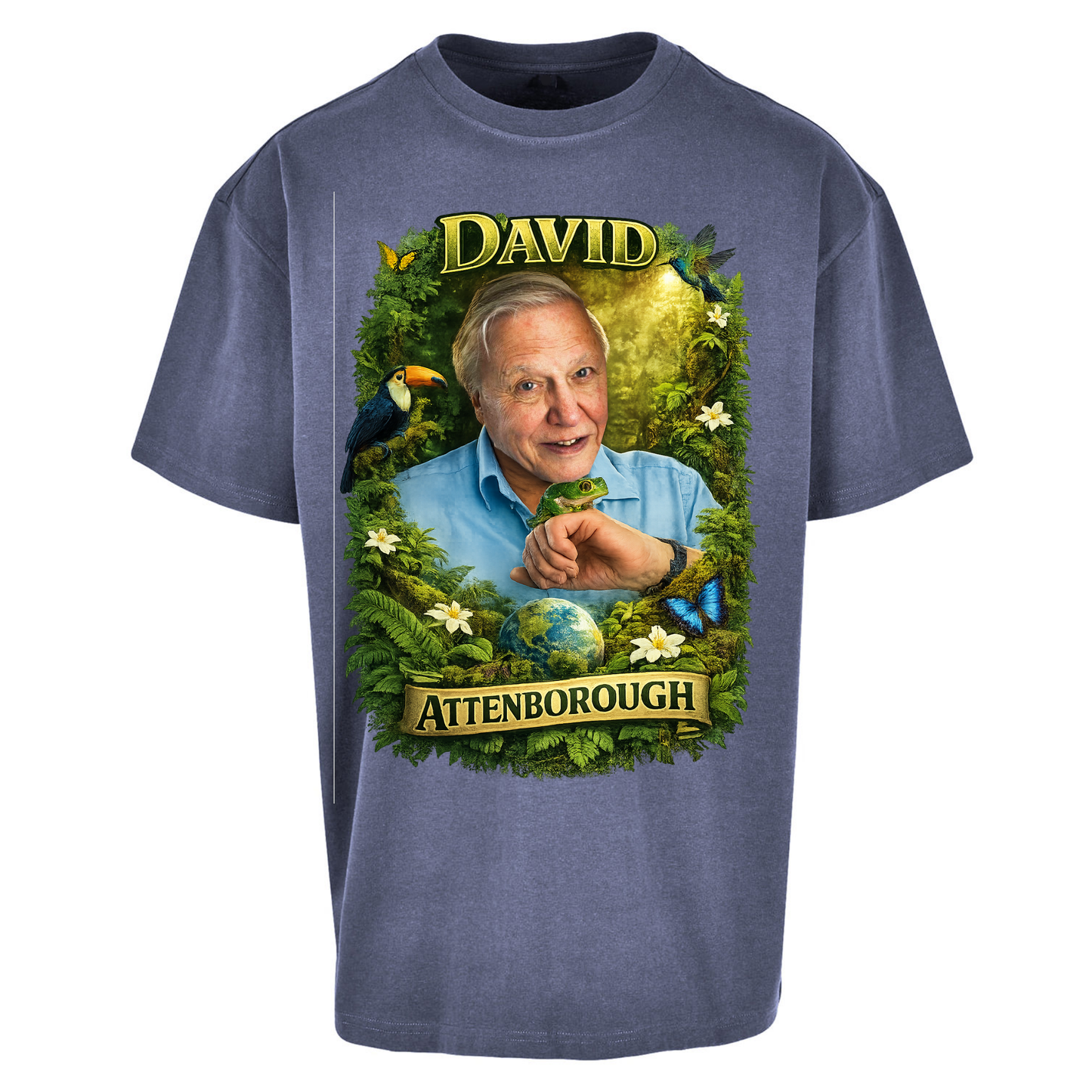 David Attenborough Oversized T Shirts