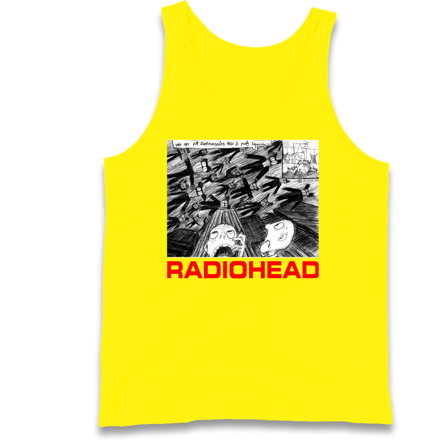 Radiohead We Are Not Screaming Tank Top