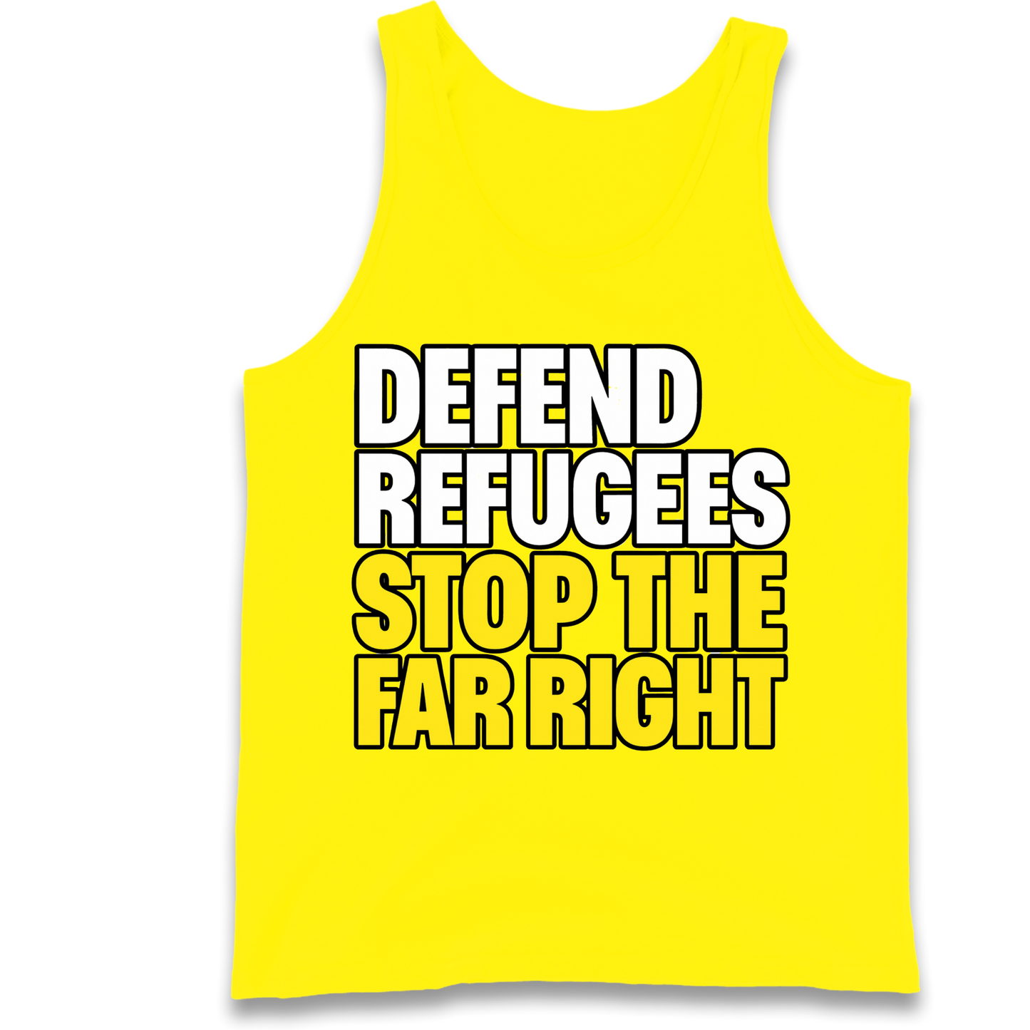Defend Refugees Stop The Far Right Tank Top