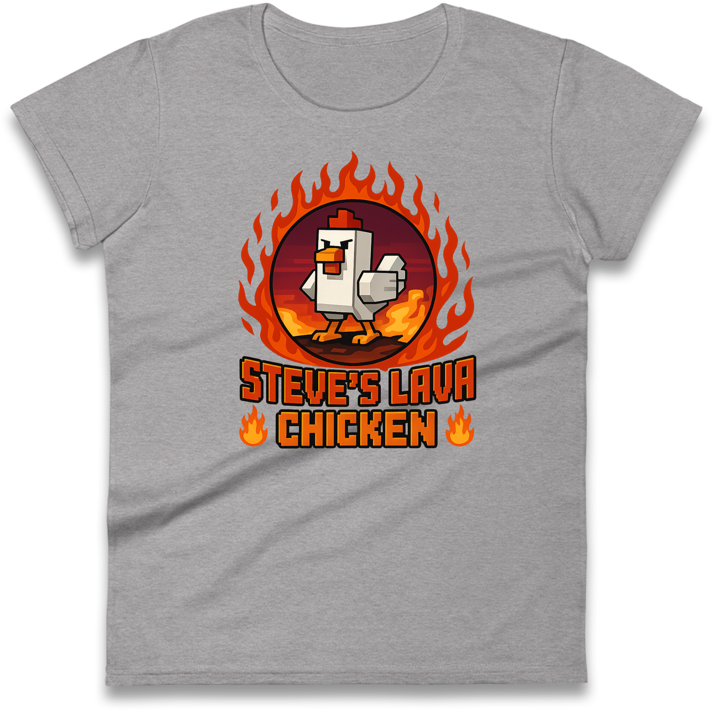 Steve Lava Chicken Women T Shirt
