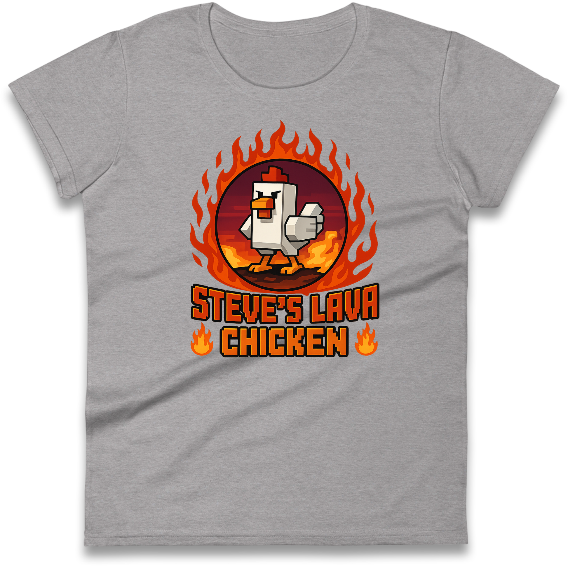 Steve Lava Chicken Women T Shirt