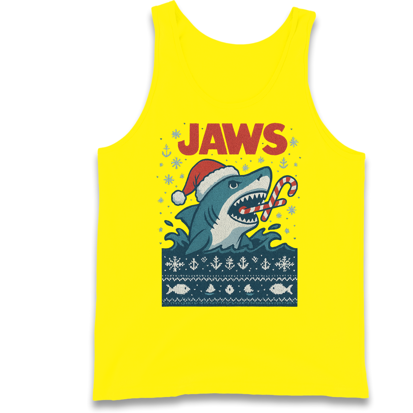 Jaws Christmas Tank Top