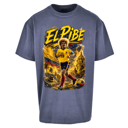 Carlos Valderrama Colombia Football Oversized T Shirts