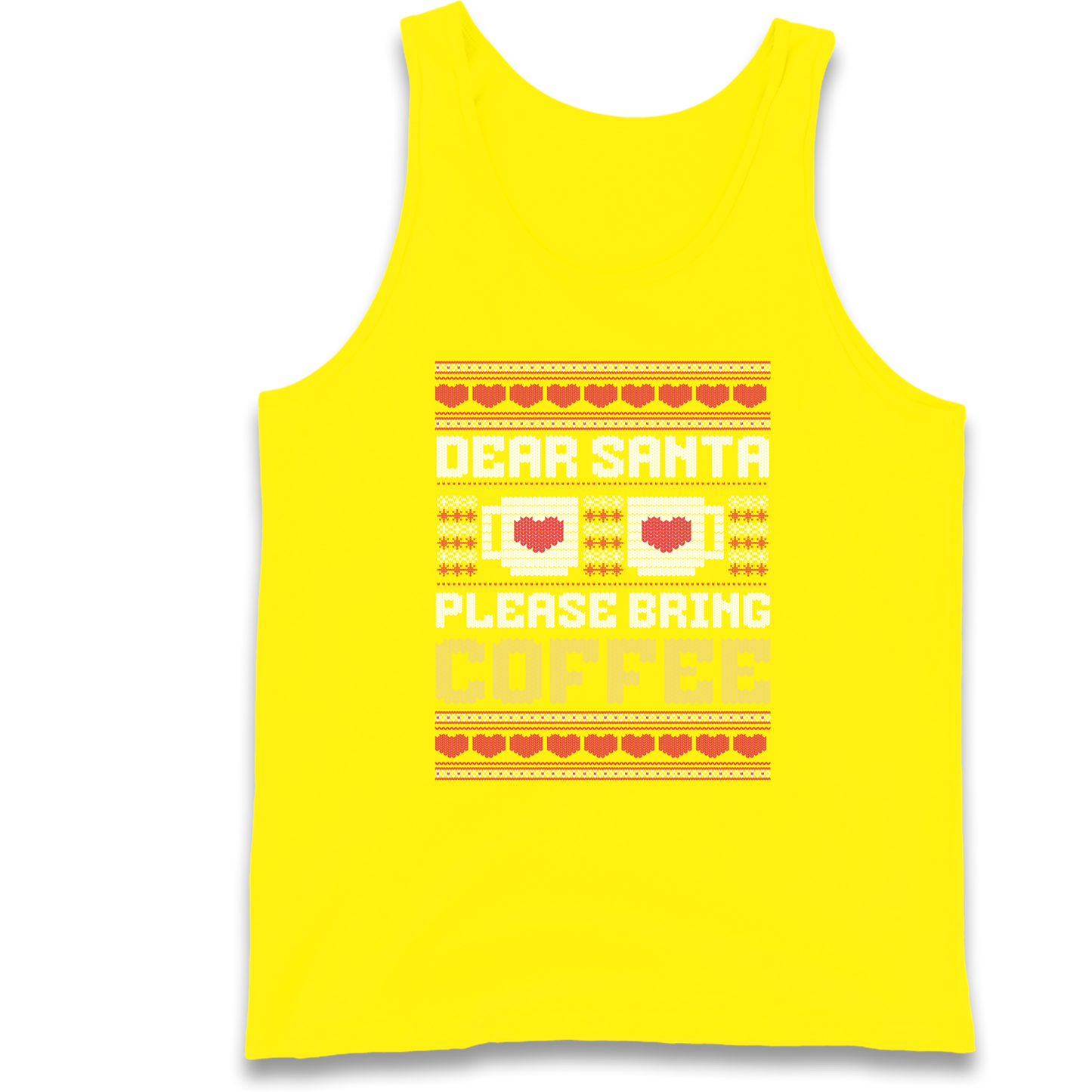 Dear Santa Please Bring Coffee Tank Top