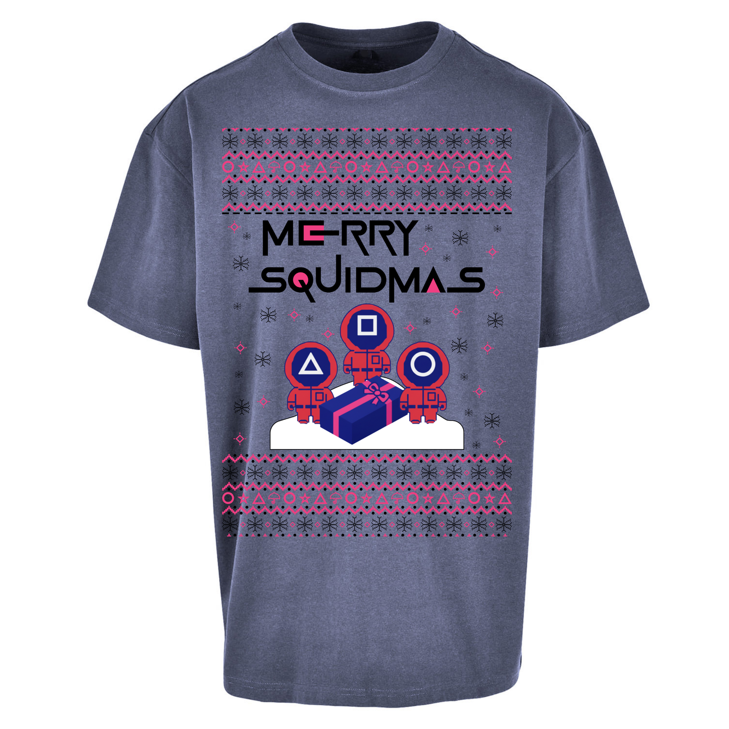 Squid Games Christmas Oversized T Shirts