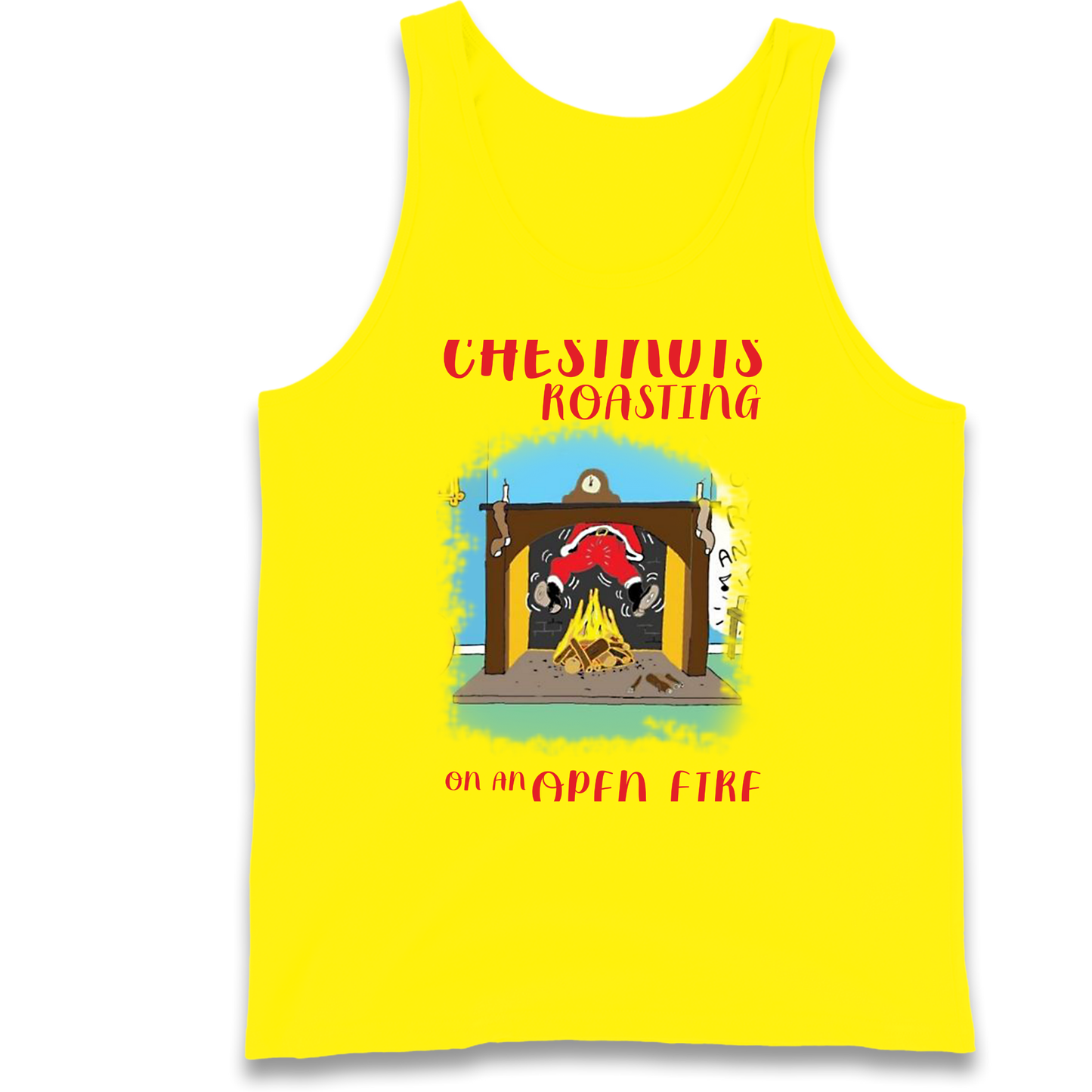 Chestnuts Roasting On An Open Fire Christmas Tank Top