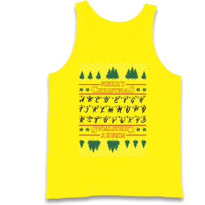 stranger things christmas jumper Tank Top