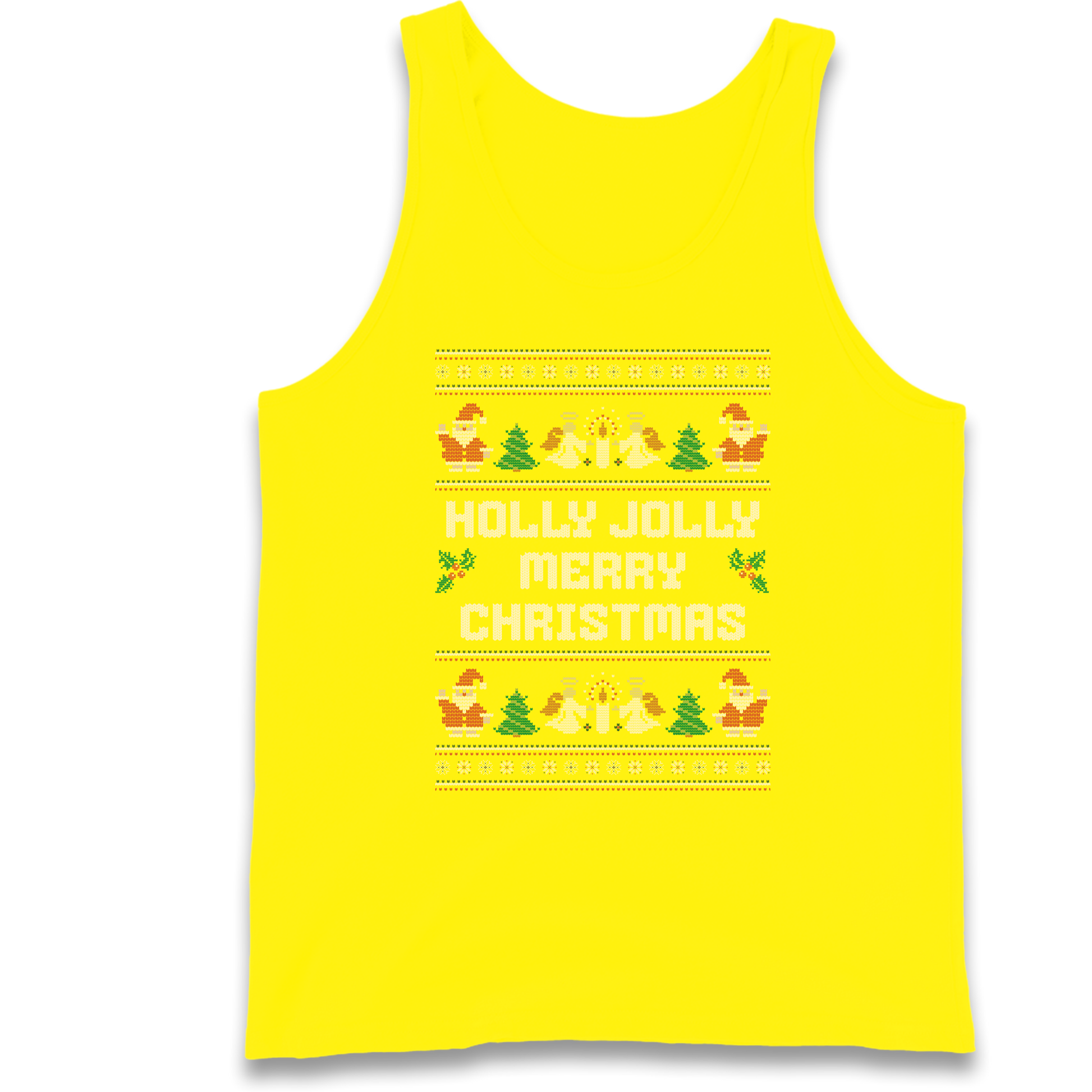 Holly Jolly Merry Christmas Tank Top