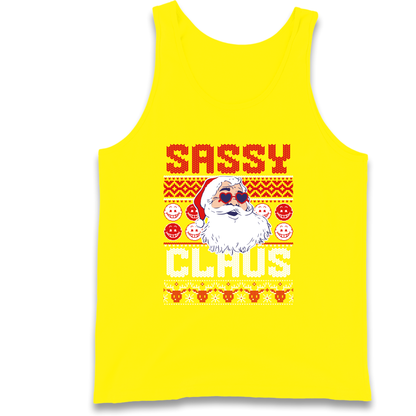 Sassy Claus Santa Christmas Tank Top