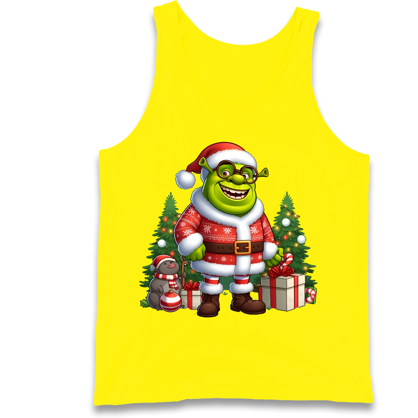 Shrek Santa Claus Presents Tank Top