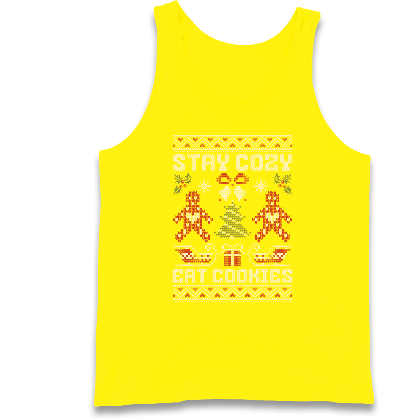 Stay Cozy Eat Cookies Christmas Tank Top