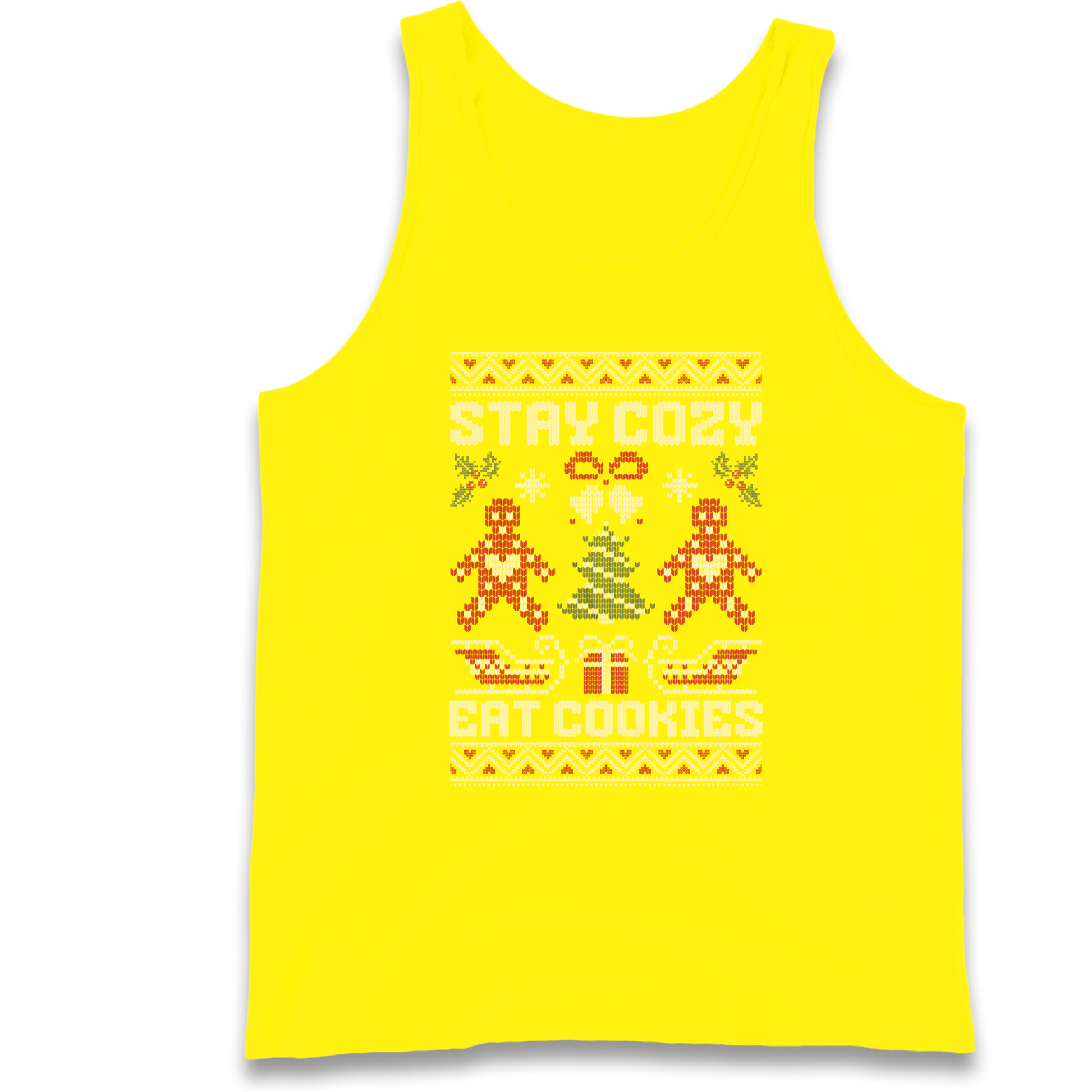Stay Cozy Eat Cookies Christmas Tank Top