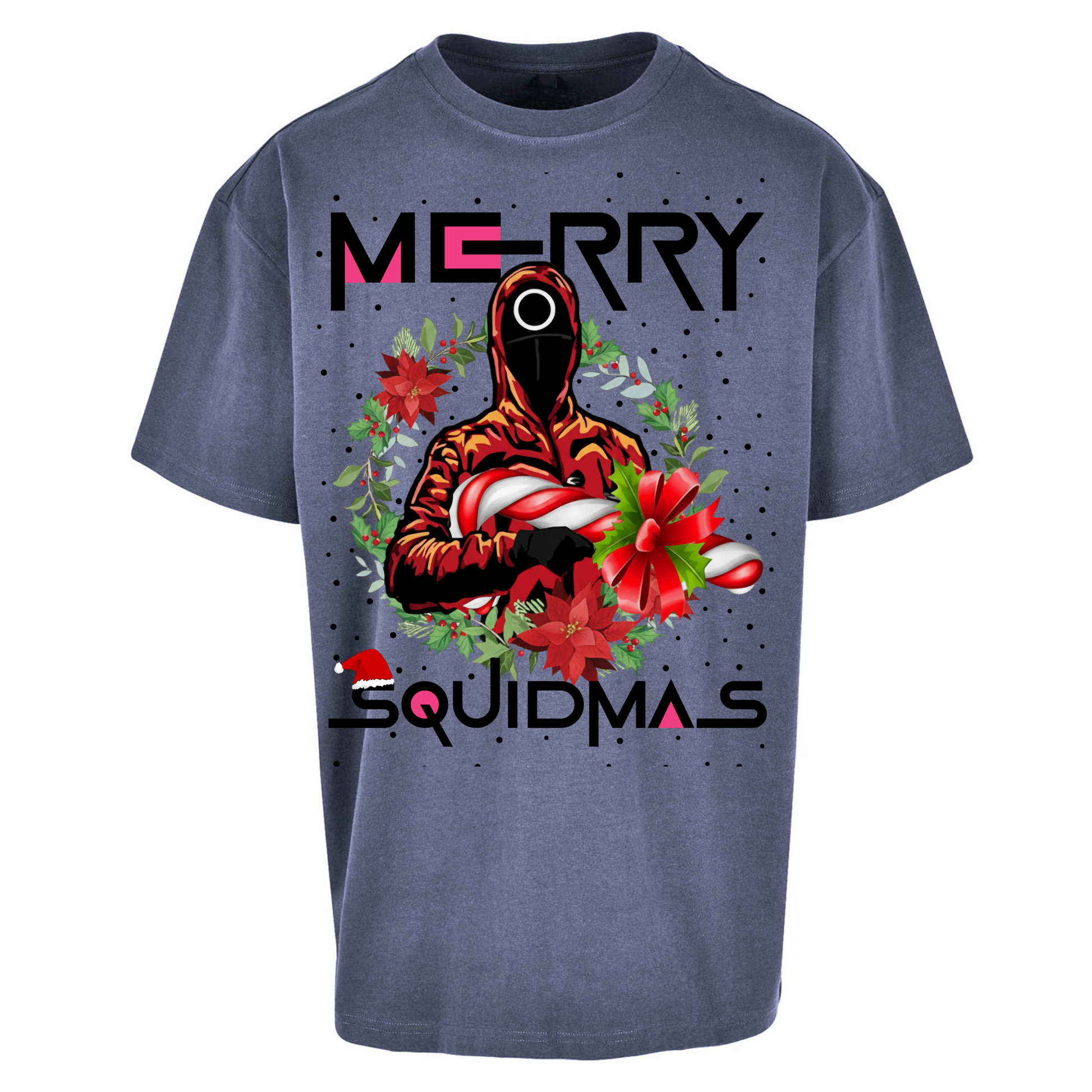 Merry Squid Games Oversized T Shirts