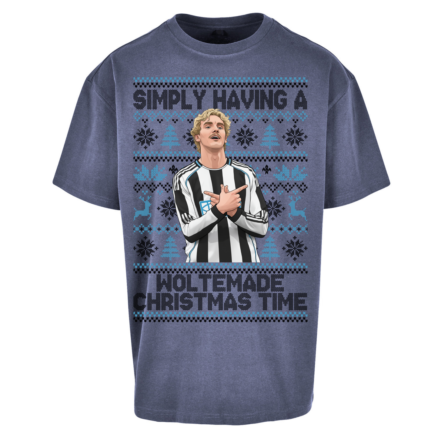 Newcastle united Christmas Oversized T Shirts