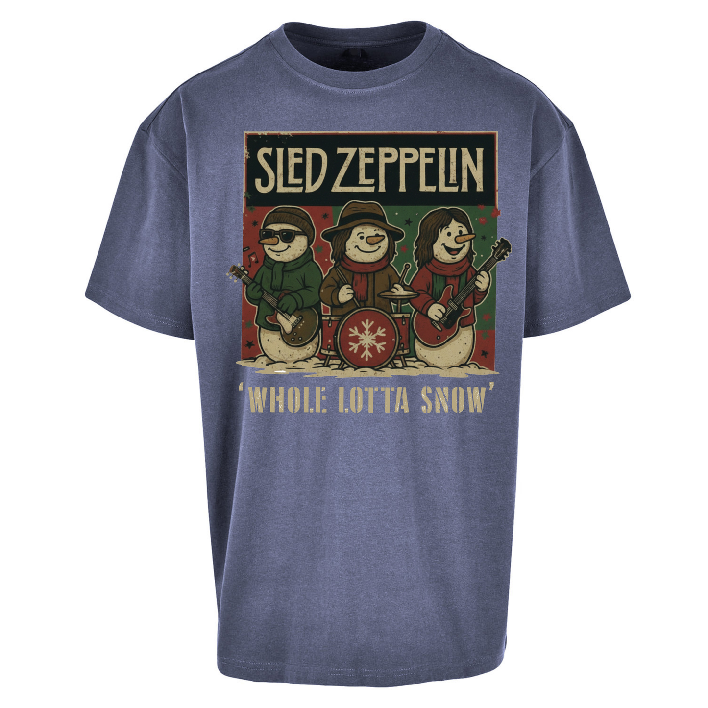Led Zeppelin Christmas Oversized T Shirts