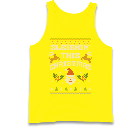 Sleighin This Christmas Christmas Tank Top