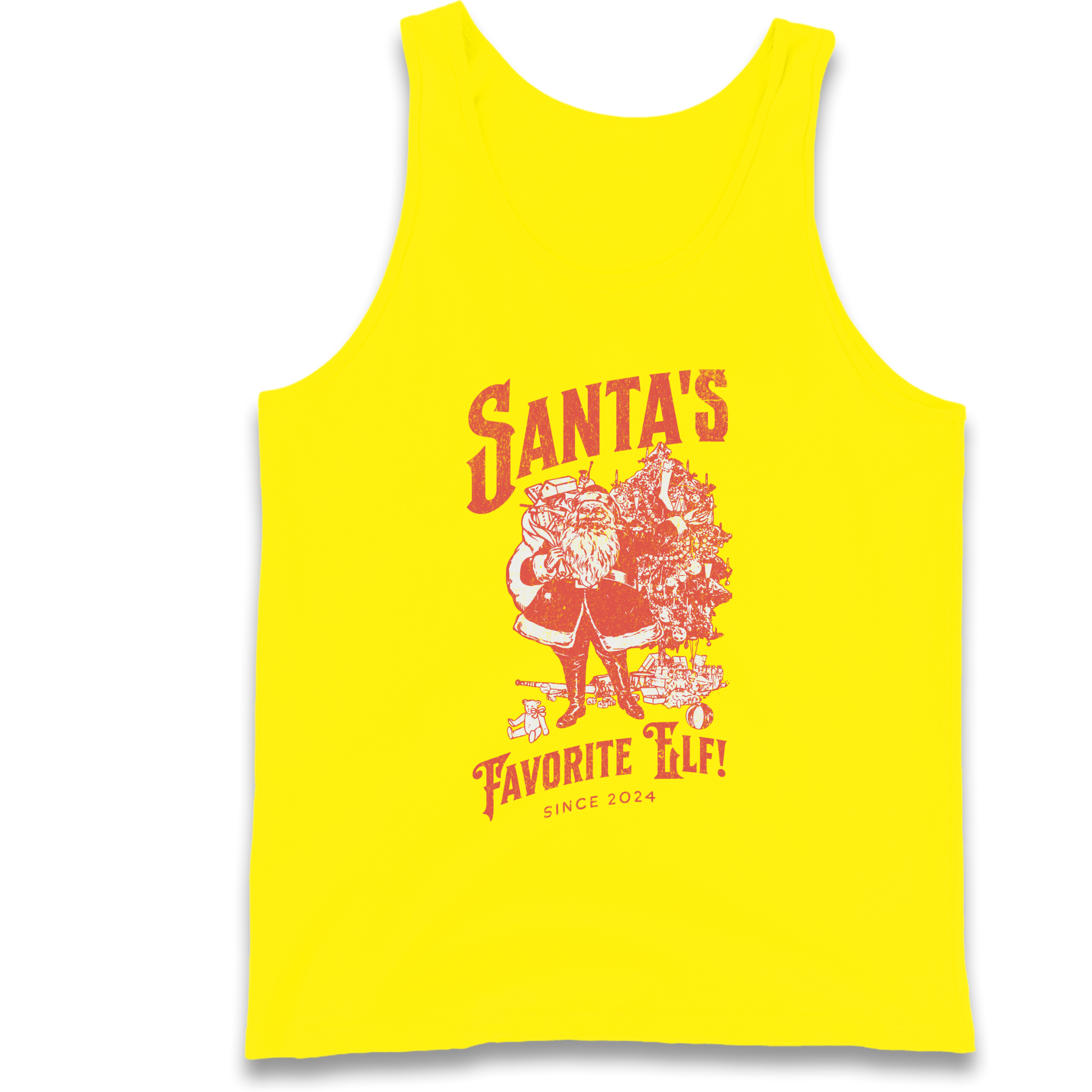 Santas Favourite Elf Christmas Tank Top