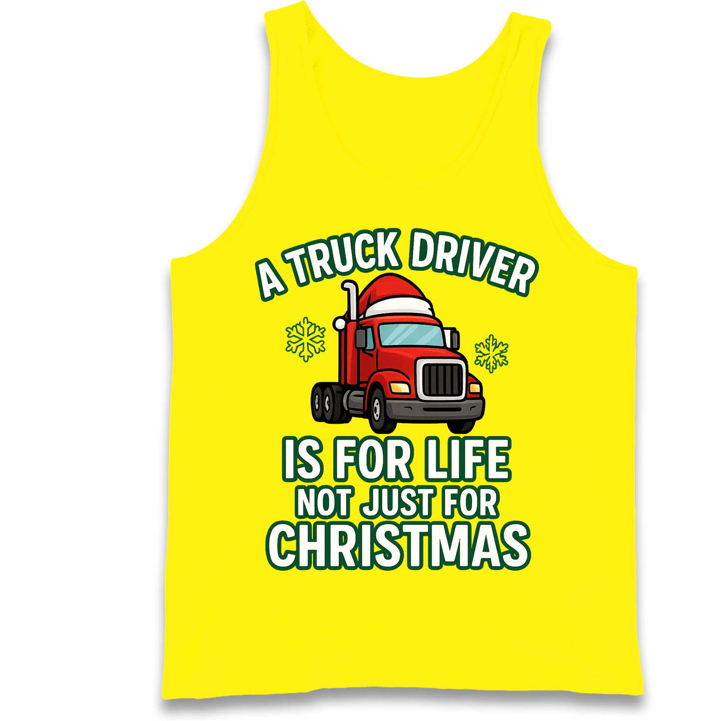 Truck Driver Christmas Tank Top