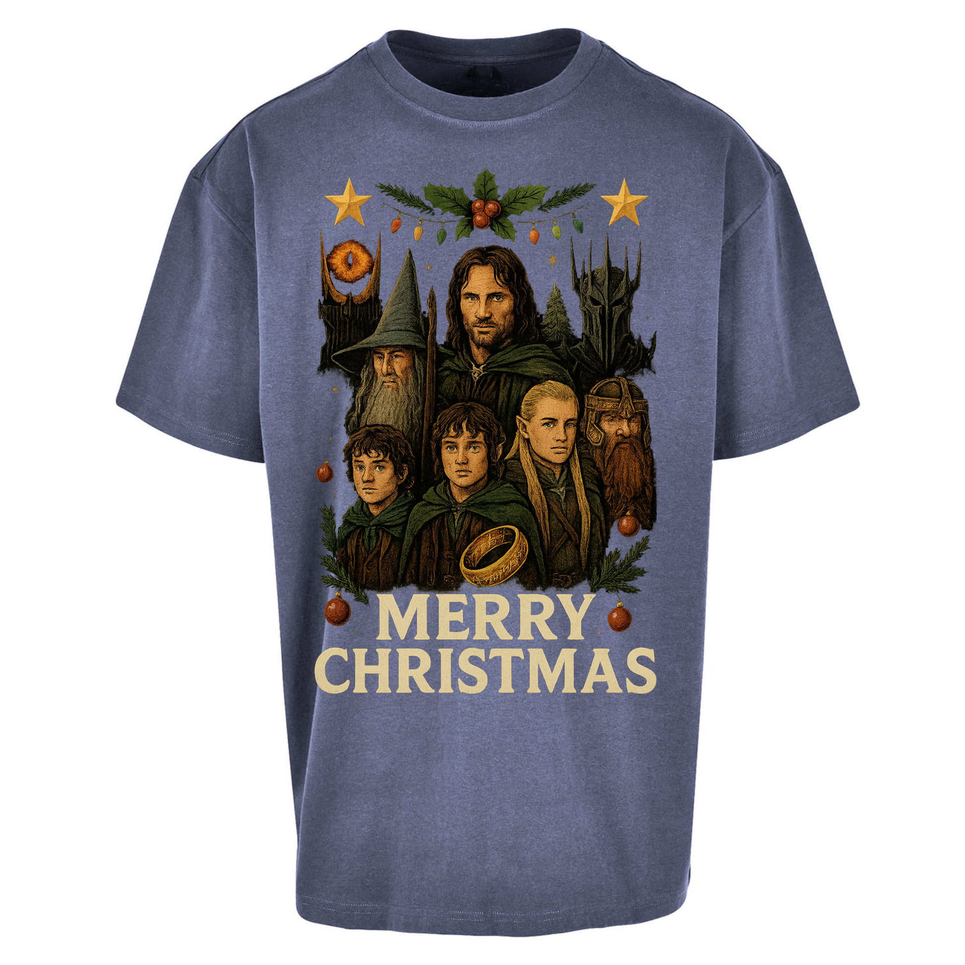 Lord of The Rings Christmas Oversized T Shirts