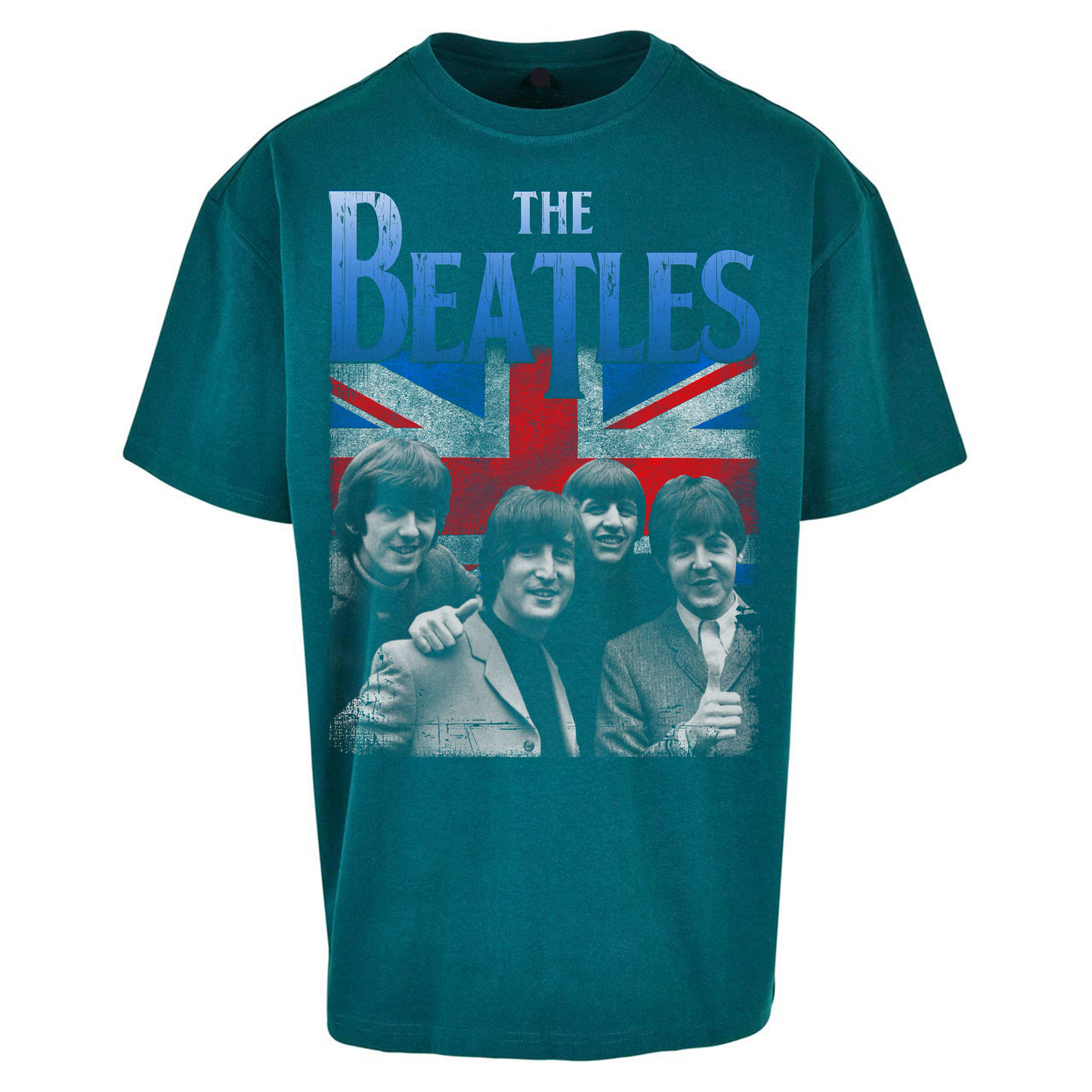 The Beatles Union Jack Oversized T Shirts 