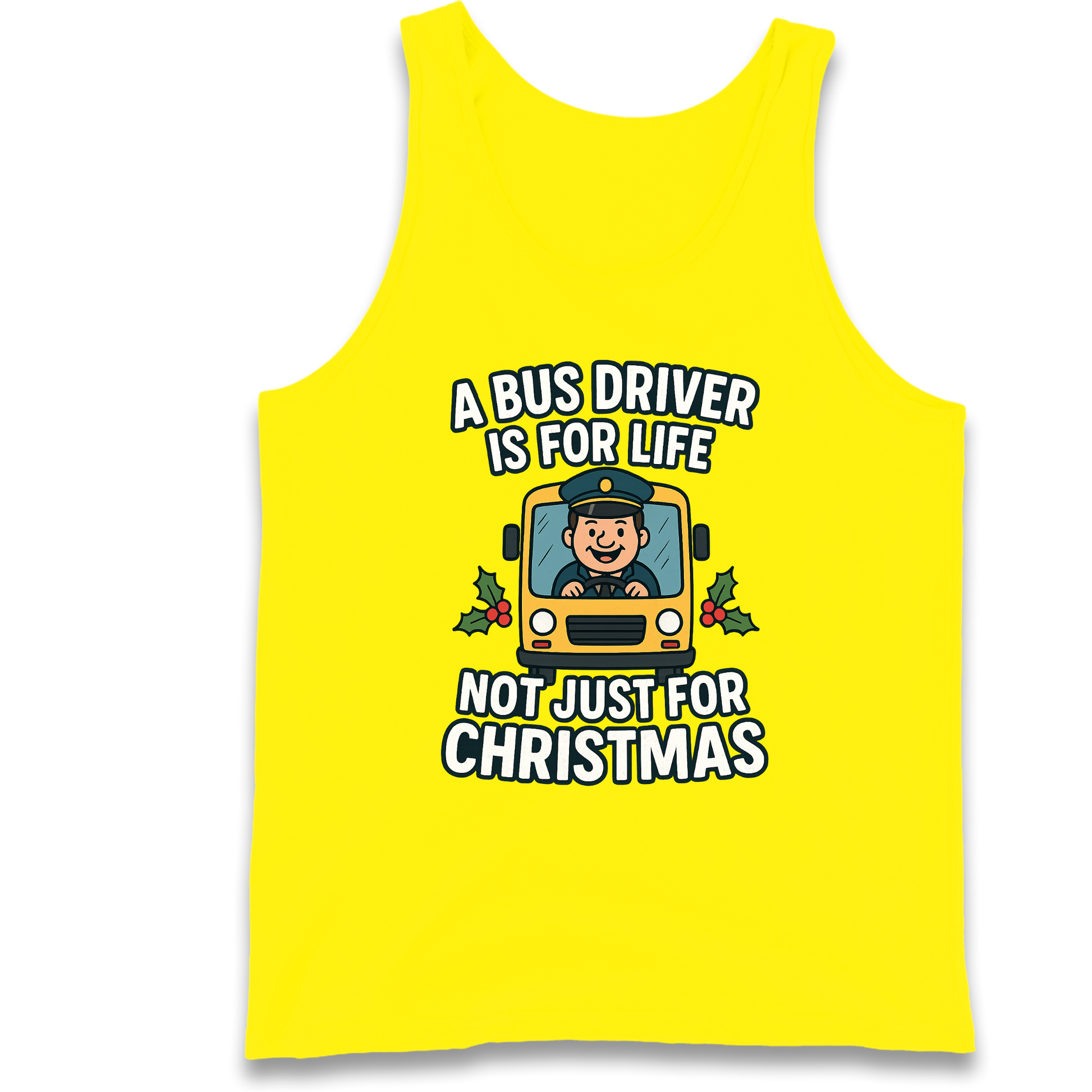 Bus Driver Christmas Tank Top