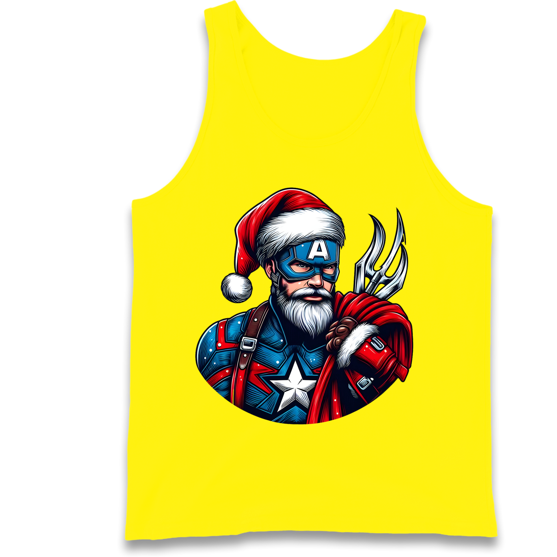 Captain America Santa Tank Top