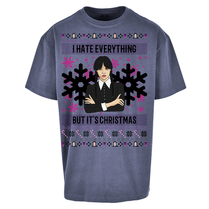 Wednesday addams Christmas Oversized T Shirts
