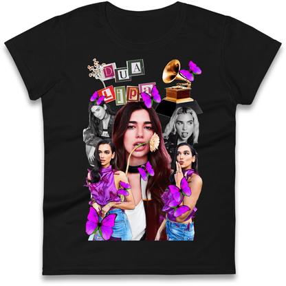Dua Lipa Butterflies Ladies T Shirt 