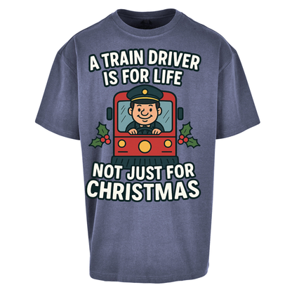 Train Driver Christmas Oversized T Shirts