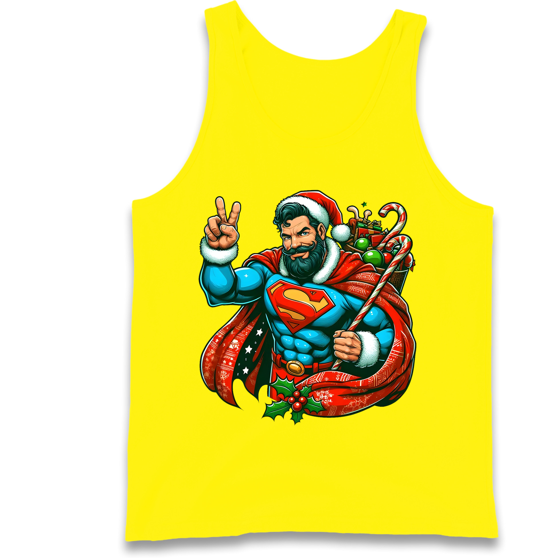 Superman Santa Tank Top
