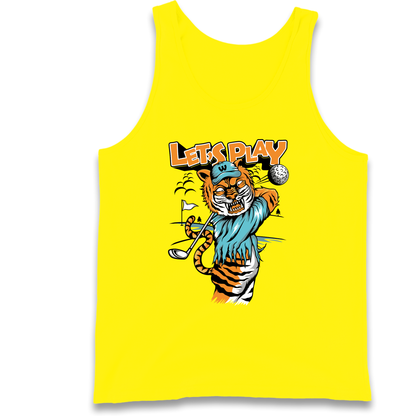 Lets Play Golf Tiger Tank Top